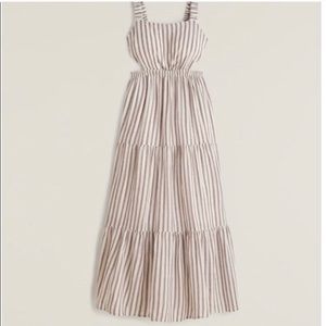 A&F Linen cutout dress